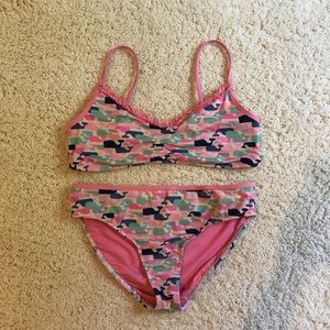 girls vineyard vines multi whale bikini